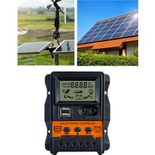 Passing 30A Solar Şarj Regülatörü 12V24V Güneş Paneli Pil Kontrol Cihazı Regülatörü Otomatik 2 USB LCD Ekran Yük Boşaltıcı (Yurt Dışından)