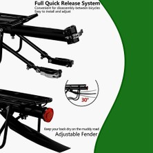 Passing Arka Bisiklet Rafı-Bisikletin Arkası Için Bisiklet Rafı-Bagaj ve Yan Çantaları Taşımak Için Ayarlanabilir Bisiklet Kargo Rafı-Bisiklet Arka Rafı (Yurt Dışından)