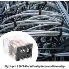 Passing 220/240V Ac Bobin Dpdt Güç Rölesi MY2NJ 8 Pin W Soket Tabanlı (Yurt Dışından)