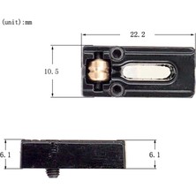 Passing 6 Adet Metal Gitar Köprü Eyer Topu Makaralı Dize Tremolo Köprü Eyer Elektro Gitar Yedek Parçaları, Siyah (Yurt Dışından)