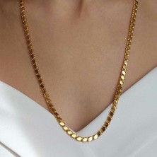 14 Ayar Altın Pullu Zincir 4.5mm 12.10 Gram 65cm