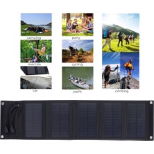 Passing 10W Güneş Katlanır Paket Dahili Stabilizasyon 5V Çift USB Solar Charger Dış Mekan Mobil Fotovoltaik Şarj Kartı (Yurt Dışından)