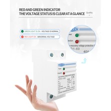 Passing Tomzn 230V Din Ray Otomatik Kurtarma Aşırı Gerilim ve Düşük Gerilim Koruyucu Cihaz Koruma Rölesi 60A Yeniden Bağlanma (Yurt Dışından)