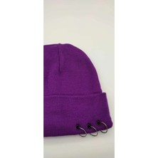 Shopiolog Bere 3'lü Pirsing Beret With Three Piercings