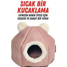 Xpermate Kedi Evi, Kedi Yuvası, Kedi Yatağı Taşınabilir Pembe