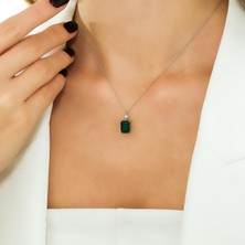 Mas Diamond Emerald Kolye