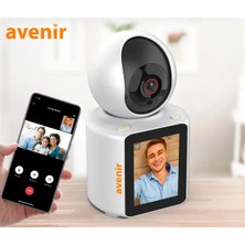 Avenir AV-S225 Karşılıklı Video Arama Çift Yönlü Görüntülü Görüşme Full Hd Bebek Kamerası -App