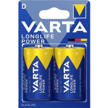 Varta 4920 High Energy D Size 2li Büyük Boy Pil
