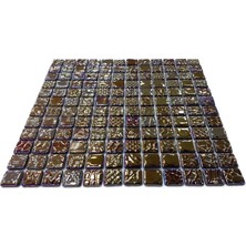 MozaiKristaL Yapıların Tüm Yüzeylerinde Kullanılabilir, Dayanıklı, Dekoratif, Estetik ve Şık Cam Mozaik. Cam Ölçüsü: 25X25 Mm. File Ölçüsü: 31.5X31.5 Cm. ( 1 Koli = 1 M2 Fiyatıdır )