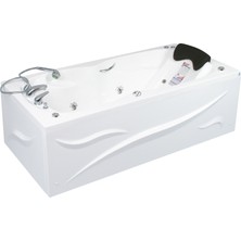 Ocean Side Jakuzi 170x80 h:55  Party Hidromasaj Sistemli Küvet (Gövde + Metal ayak + Ön panel)