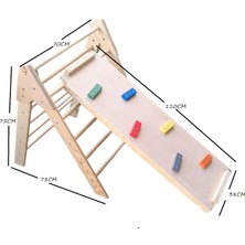 Masal Oyuncak Pikler Üçgeni ve Kaydırak Tırmanma