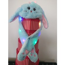 Peluş Işıklı Hareketli Tavşan Kulaklı Şapka