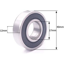 Nsk 6203 Ddu C3 Rulman 17X40X12