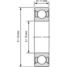 Nsk 6202 Ddu C3 Nsk Rulman 15X35X11