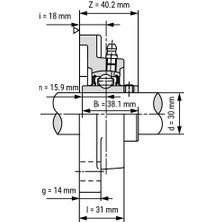 Prc UCF 206 Yataklı Rulman (İç Çap: 30mm)