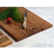 Hicowood Ceviz Ağacı Kesme Tahtası 3'lü Set Tutma Yuvalı