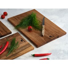 Hicowood Ceviz Ağacı Kesme Tahtası 3'lü Set Tutma Yuvalı