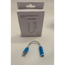 Ledoren Iphone 14/13/12/11/x/8/7 Için Lightning To 3.5mm Jack Kulaklık Dönüştürücü Adaptörü