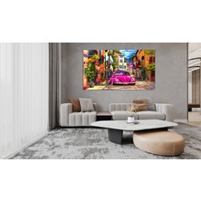 Aden Dekoratif Manzara Araba Kanvas Tablo