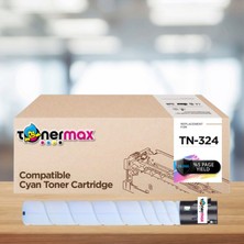 tonermax Konica Minolta TN-324 Mavi Muadil Toner/ Bizhub C258 / C308 / C368 A8DA430