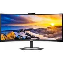 Phılıps 34" Va 34E1C5600HE/00 1ms 100HZ Hdmı-Dp Windows Hello Web Kameralı Kavisli Monitör 3440X1440