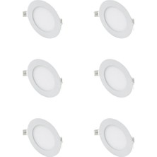Cata (6 Adet) 9W Slim LED Panel %100 Alüminyum 6500K Beyaz Işık CT-5146B