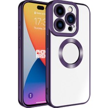 Cupcase Apple iPhone 15 Pro Max Kılıf Kamera Korumalı Logo Gösteren  Omega Kapak