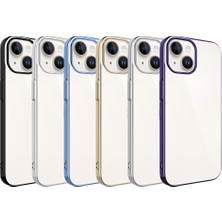 Cupcase Apple iPhone 15 Plus Kılıf Sert Pc Renkli Çerçeveli  Riksos Kapak