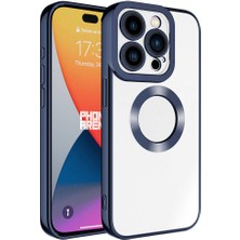 Cupcase Apple iPhone 15 Pro Kılıf Kamera Korumalı Logo Gösteren  Omega Kapak