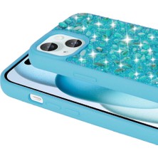 Cupcase Apple iPhone 15 Kılıf Parlak Taşlı Tasarım  Linea Kapak