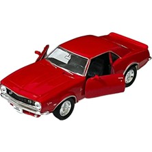 Shem 1968 Chevrolet Camaro Z28 Oyuncak Lisanslı Diecast Metal Çek Bırak Araba 1/36 Ölçek