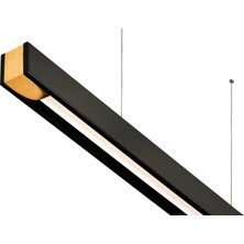 Woodlight Ahşap Aydınlatma Lineer 3000K(GÜN Işığı) Sarkıt LED Armatür Linear Aydınlatma