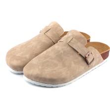 Roy Jones Kadın Ortopedik Yumuşak Tabanlı Terlik Önü Kapalı Paslanmaz Tokalı Kaymaz Sabo Ev Dışarı Terliği