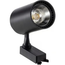 Zmr 30W 2550LM Cob Ledli Ray Spot Armatür 6500K Beyaz Işık - Siyah Kasa ZMR-209SB