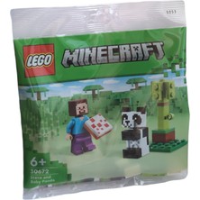 LEGO Minecraft 30672 Steve And Baby Panda Polybag (35 Parça)