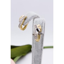 Latif Kuyumcu 14 Ayar Altın Küpe J Klips Kadın Küpe LKKP1291