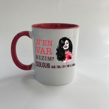 Mor Mürekkep Nen Var Kuzum? Baskılı Kırmızı Mega Kupa