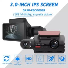 3 Inç Wifi 1080P Gece Görüş Dashcam 170 Geniş Açı Çift Lens Arka  Dvr IPS Ekran Araç Içi Kamera