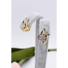 Latif Kuyumcu 14 Ayar Altın Küpe J Klips Kadın Küpe LKKP1292