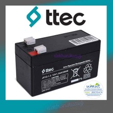 Ttec 12 Volt 1.3 Amper Bakımsız Kuru Akü 12V 1.3AH Alarm Aküsü - 12V 1.3AH Bakımsız Kuru Akü - 12 Volt 1.3A Akü -12V 1.3 Ah Akü Ups-Alarm-Asansör Aküsü 12V 1,3AH 12V 1.3AH/20HR Bakımsız Kuru Akü