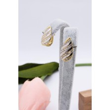 Latif Kuyumcu 14 Ayar Altın Küpe J Klips Kadın Küpe LKKP1288