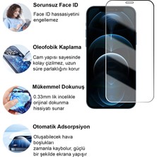 CepStok Apple iPhone 12 Pro Max(6.7") Kırılmaz Cam Şeffaf 0.3mm Kılıf Dostu Temperli Ekran Koruyucu