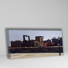 Gaagart Panoramik Kanvas Tablo Edward Hopper Manhattan Bridge Loop