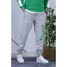 Wafrazon Erkek Üç İplik Boston Modeli Eşofman Altı Nefes Alabilir Kumaş Günlük ve Antrenman Kullanımı için