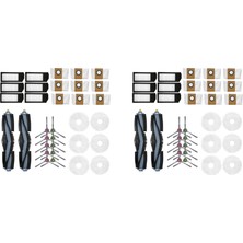 Decisive 2x Ecovacs Deebot X1 Omni Turbo Elektrikli Süpürge Aksesuarları Ana Fırça Hepa Filtre Paspas Temizlik Bezi Toz Torbası Parçaları (Yurt Dışından)