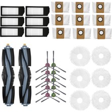 Decisive 2x Ecovacs Deebot X1 Omni Turbo Elektrikli Süpürge Aksesuarları Ana Fırça Hepa Filtre Paspas Temizlik Bezi Toz Torbası Parçaları (Yurt Dışından)