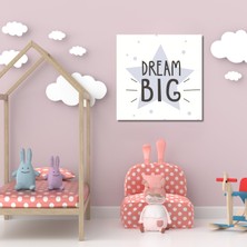 Gaagart Tekli Kare Kanvas Kız Çocuk Odası Lila Rüya Tablosu