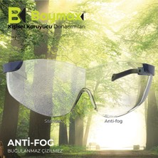Baymax Koruyucu Gözlük S-800 Hunter Comfort Şeffaf 12 Adet