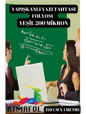 Rimafol  Yapışkanlı Yazı Tahtası Folyosu 120 Cmx1 Metre 200 Mikron Yeşil