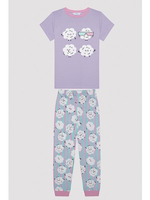 Penti Kız Çocuk Popcorn Çok Renkli 2li Pijama Takımı